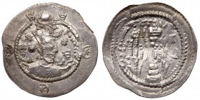 Sasanian Kingdom. Kavad I. Silver Drachm (4.08 g), second reign, AD 488-496. VF