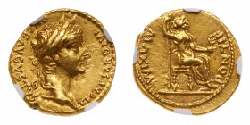 Tiberius, AD 14-37. Gold Aureus (7.94g)