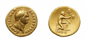 Domitian. Gold Aureus, as Caesar, AD 69-81. F