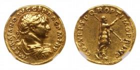 Trajan, AD 98-117. Gold Aureus (7.11g)