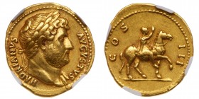 Hadrian, AD 117-138. Gold Aureus (7.23g)