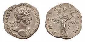 Hadrian. Silver Denarius (3.23 g), AD 117-138. EF