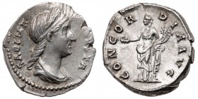 Sabina. Silver Denarius (3.08 g), Augusta, AD 128-136/7. EF