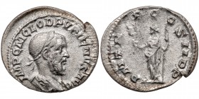 Pupienus. Silver Denarius (2.55 g), AD 238. VF