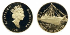 Canada. 100 Dollars, 1991. PF