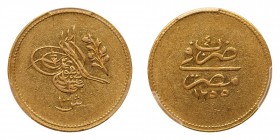Egypt. 100 Qirsh, AH1255/4 (1842). PCGS EF45