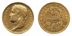 France. 40 Francs, 1811-A. PCGS EF45