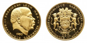 Gabon. 10 and 25 Francs, 1960. PF