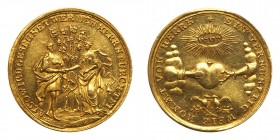 Israel. Judaica, German States - Augsburg. Medallic Love Ducat, ND (c.1700's)