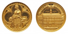 German States: Hamburg. Gold Medal, 1886. NGC MS63