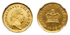 Great Britain. Third Guinea, 1800. NGC AU