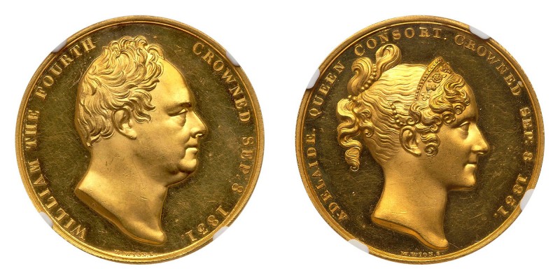 Great Britain. Official Coronation Gold Medal, 1831. BHM-1475; Eimer-1251. 33 mm...