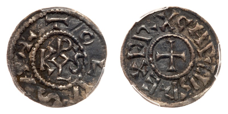 France. Carolingian, Charlemagne, Silver Denier, ND (768-814). Dep-993. Toulouse...