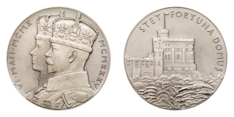 Great Britain. Silver Jubilee Silver Medal, 1935. George V. Large size. Obverse,...