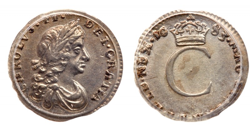 Great Britain. Penny, 1683. S.3390. Charles II. ERA for FRA (on reverse) variety...