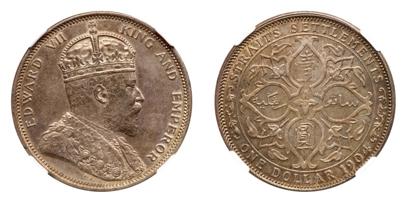 Straits Settlements. Dollar, 1904-B. KM-25. Edward VII. Well struck and nicely t...