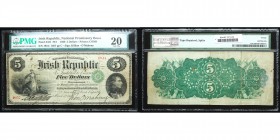 Irish Republic. National Promissory Bond. 1866 5 Dollars