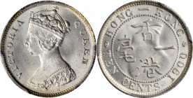 HONG KONG. 10 Cents, 1900-H. Heaton Mint. Victoria. PCGS MS-65+ Gold Shield.