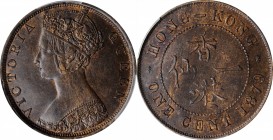 HONG KONG. Cent, 1879. London Mint. Victoria. PCGS MS-63 Brown Gold Shield.