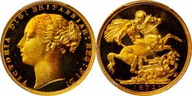 GREAT BRITAIN. Sovereign, 1871. London Mint. Victoria. PCGS PROOF-65+ Deep Cameo Gold Shield.