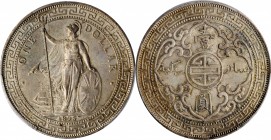 GREAT BRITAIN. Trade Dollar, 1895-(B). Bombay Mint. Victoria. PCGS MS-64 Gold Shield.