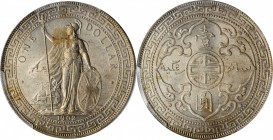 GREAT BRITAIN. Trade Dollar, 1902-C. Calcutta Mint. Edward VII. PCGS MS-63+ Gold Shield.