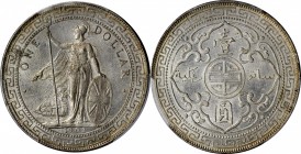 GREAT BRITAIN. Trade Dollar, 1903/2-B. Bombay Mint. Edward VII. PCGS MS-63 Gold Shield.