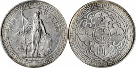 GREAT BRITAIN. Trade Dollar, 1907-B. Bombay Mint. Edward VII. PCGS MS-63 Gold Shield.