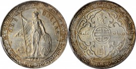 GREAT BRITAIN. Trade Dollar, 1908-B. Bombay Mint. Edward VII. PCGS MS-64 Gold Shield.
