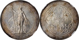 GREAT BRITAIN. Trade Dollar, 1895-B. Bombay Mint. Victoria. NGC MS-64.