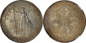GREAT BRITAIN. Trade Dollar, 1901-C. Calcutta Mint. Victoria. NGC MS-61.