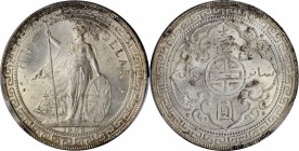 GREAT BRITAIN. Trade Dollar, 1902-B. Bombay Mint. Edward VII. PCGS MS-64 Gold Shield.