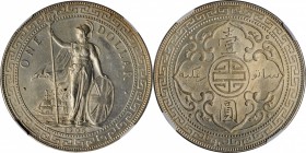 GREAT BRITAIN. Trade Dollar, 1908/7-B. Bombay Mint. Edward VII. NGC MS-62.