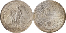 GREAT BRITAIN. Dollar, 1910/00-B. Bombay Mint. NGC AU-55.