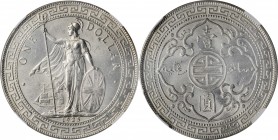 GREAT BRITAIN. Trade Dollar, 1925-(B). Bombay Mint. George V. NGC MS-64.