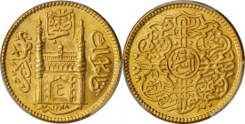 INDIA. Hyderabad. Ashrafi, AH 1348 Year 19 (1929). PCGS MS-65 Gold Shield.