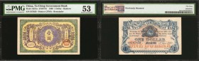 CHINA--EMPIRE. Ta-Ching Government Bank. 1 Dollar, 1906. P-A63Ar. Remainder. PMG About Uncirculated 53.
