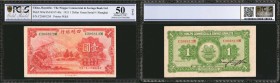 CHINA--REPUBLIC. Ningpo Commercial & Savings Bank Limited. 1 Dollar, 1933. P-549a. PCGS GSG About Uncirculated 50 OPQ.