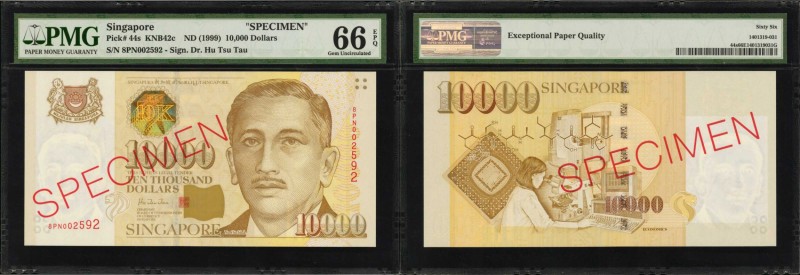 SINGAPORE. Board of Commissioners of Currency. 10,000 Dollars, ND (1999). P-44s....