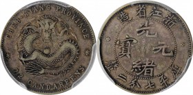 CHINA. Chekiang. 7.2 Candareens (10 Cents), ND (1898-99). PCGS EF-40 Gold Shield.