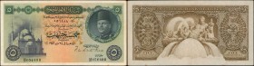 EGYPT. National Bank of Egypt. 5 Pounds, 1946-50. P-25a. About Uncirculated.