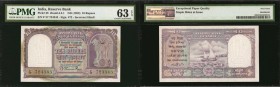 INDIA. Reserve Bank of India. 10 Rupees, ND (1953). P-38. Consecutive. PMG Choice Uncirculated 63 & 63 EPQ.