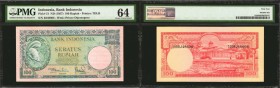 INDONESIA. Bank of Indonesia. 100 Rupiah, ND (1957). P-51. PMG Choice Uncirculated 64.