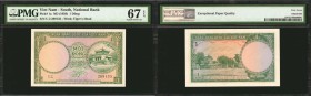 Viet Nam, SOUTH. National Bank. 1 Dong, ND (1956). P-1a. PMG Superb Gem Uncirculated 67 EPQ.