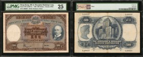 HONG KONG. Hong Kong & Shanghai Banking Corporation. 500 Dollars, 1969. P-179f. PMG Very Fine 25.