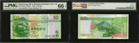 HONG KONG. Hong Kong & Shanghai Banking Corporation. 50 Dollars, 2009. P-208f. Serial Number Error. PMG Gem Uncirculated 66 EPQ.