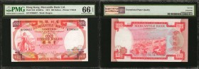 HONG KONG. Mercantile Bank Limited. 100 Dollars, 1974. P-245. PMG Gem Uncirculated 66 EPQ.