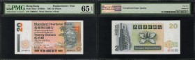 HONG KONG. Standard Chartered Bank. 20, 50 & 100 Dollars, 1993-2003. P-285a*, 286b*, 287b*, 287c* & 291*. Replacements. PMG Mixed Grades.
