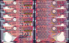 HONG KONG. Government of Hong Kong. 10 Dollars, 2002. P-400a. Mostly Consecutive. Uncirculated.