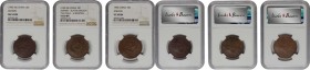 CHINA. Anhwei. Trio of 10 Cash (3 Pieces), 1902-06. All NGC Certified.